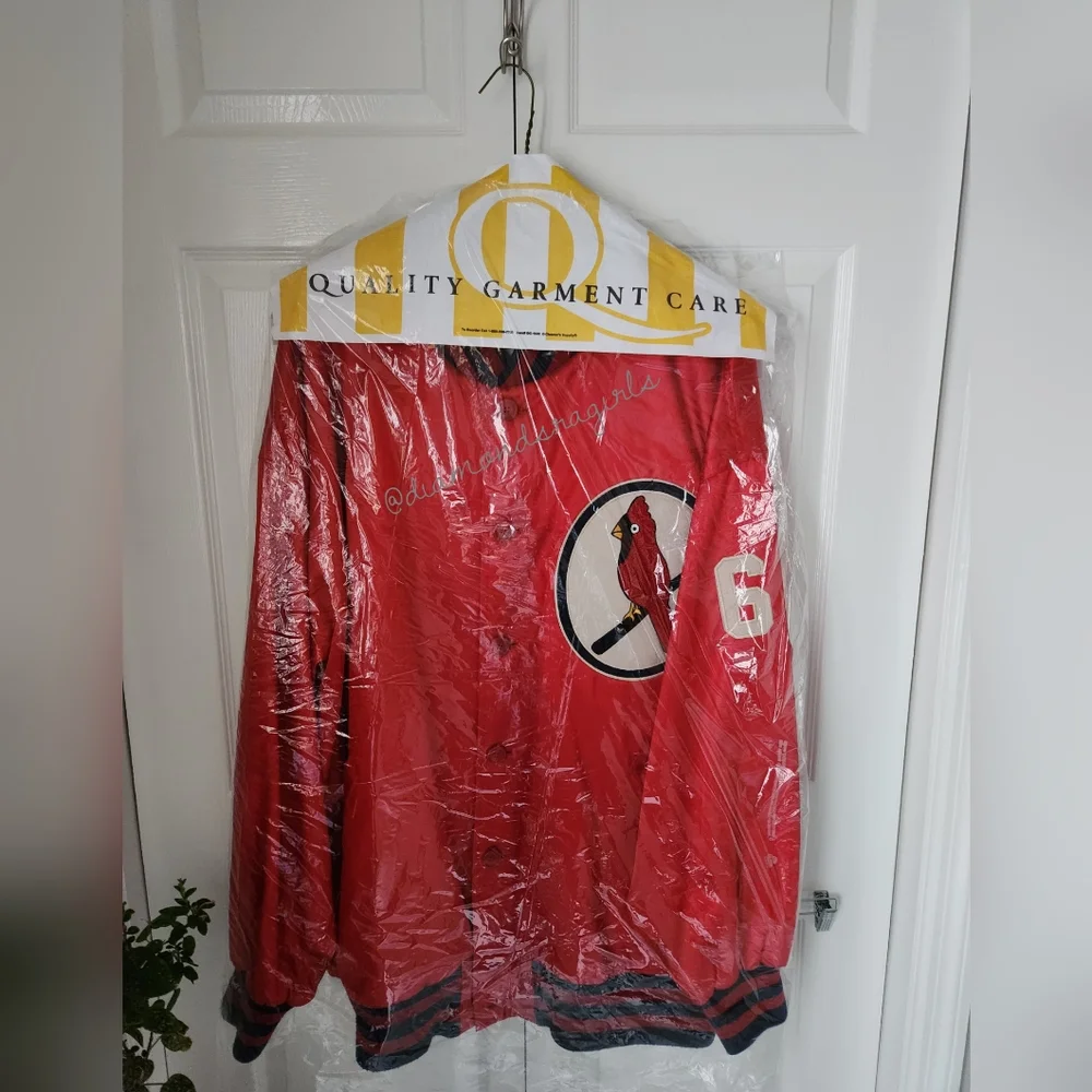 MITCHELL & NESS St. Louis Cardinals Cooperstown Collection VTG Jacket Sz 60 EUC - Picture 7 of 14
